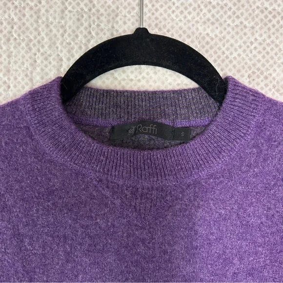 Raffi Essential Raglan Crew 100% Cashmere - Picture 5 of 10